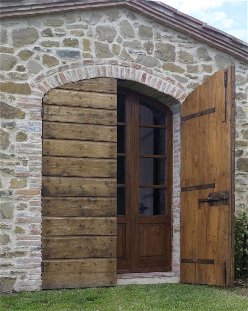 Chestnut wood doors
