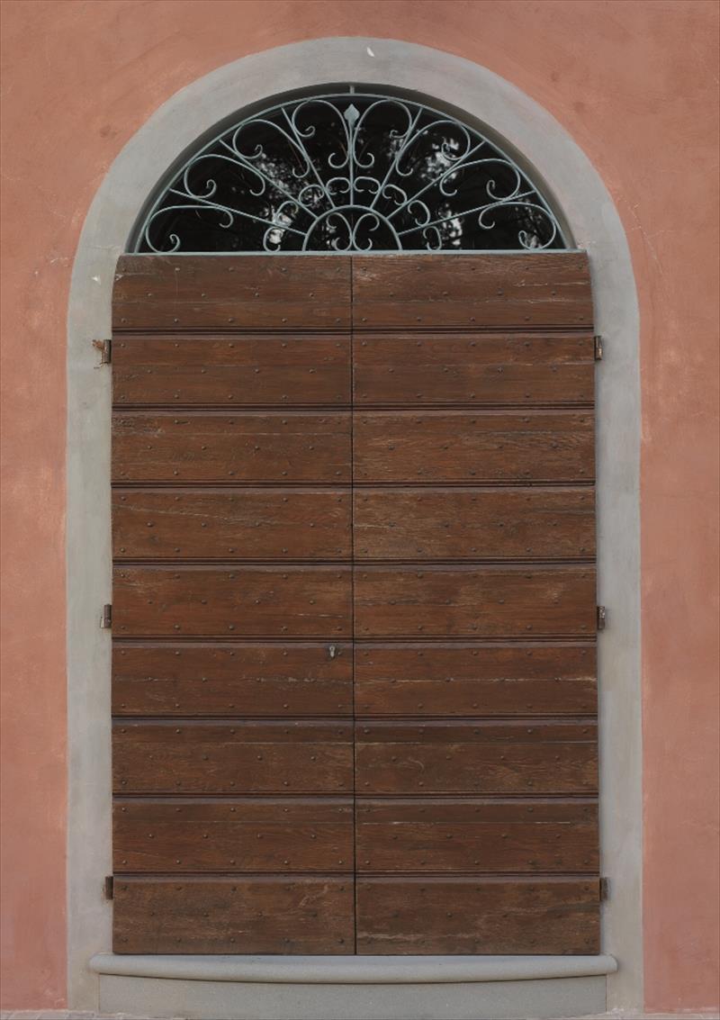 Handcrafted walnut doors