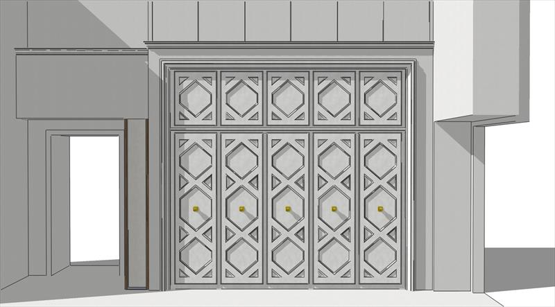 Design for a recessed wardrobe