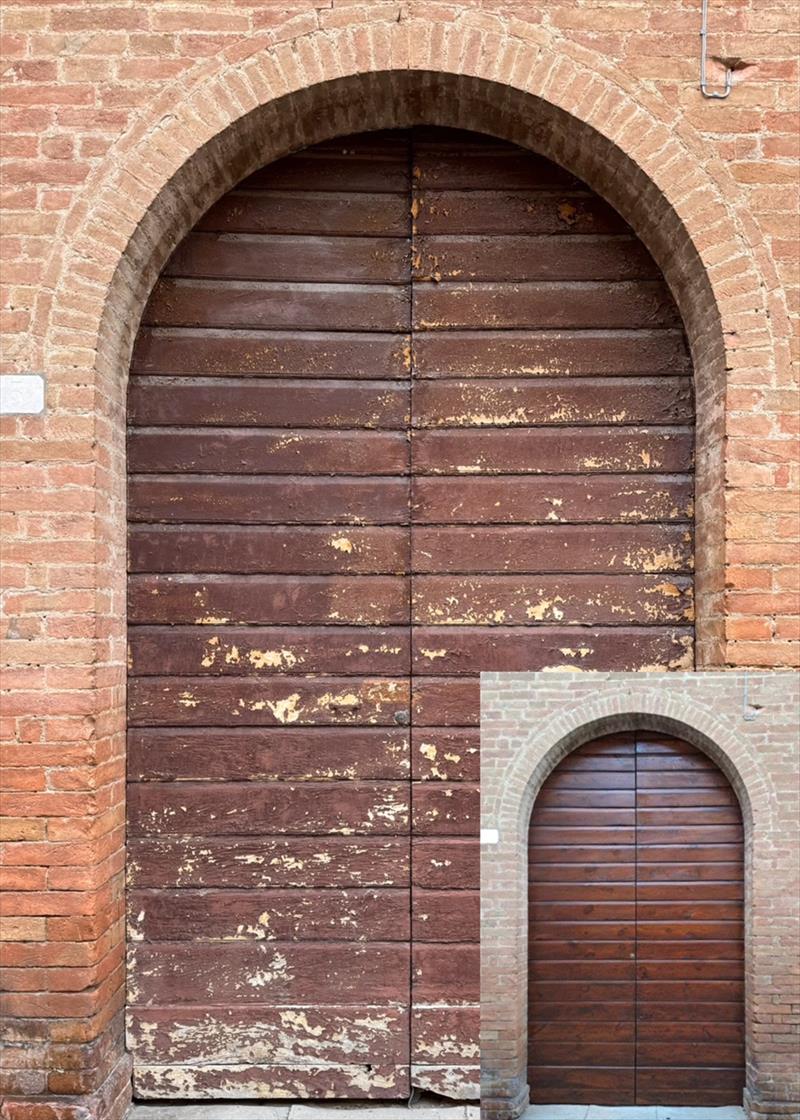 Restored antique doors: preserving and enhancing