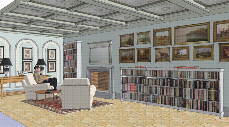 Design for the Living Room of a 19th-Century Noble Residence